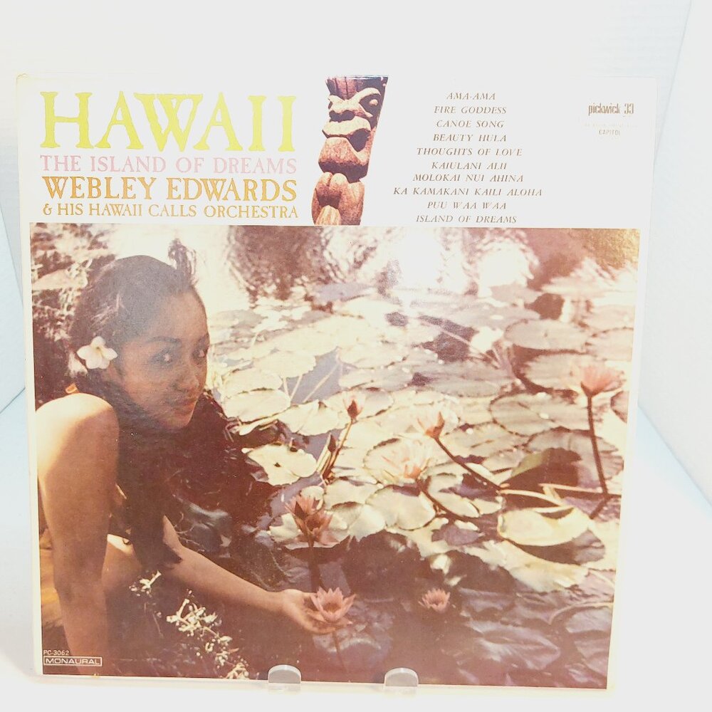 WEBLEY EDWARDS: Hawaii - The Island of Dreams (Vinyl LP, 1968)